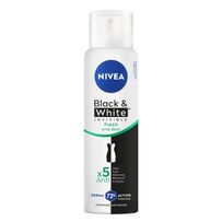 Desodorante Antitranspirante Aerosol Nivea Invisible Black & White Fresh 150ml