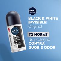Desodorante Nivea Antitranspirante Roll On Invisible for Black & White 50ml