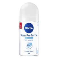 Desodorante Antitranspirante Roll On Nivea Sem Perfume 50ml