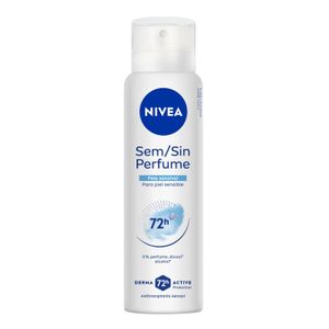 Desodorante Antitranspirante Aerosol Nivea Sem Perfume Pele Sensível 150ml