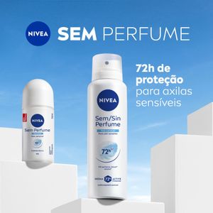 Desodorante Antitranspirante Aerosol Nivea Sem Perfume Pele Sensível 150ml