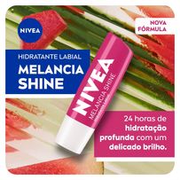 Hidratante Labial Nivea Melancia Shine Hidratação Profunda 4,8 g