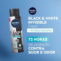 Desodorante Antitranspirante Aerosol Nivea Men Invisible For Black & White Fresh 150ml