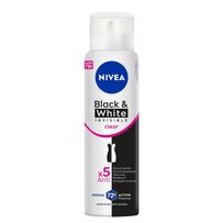 Desodorante Antitranspirante Aerosol Nivea Invisible Black&White Clear 150ml