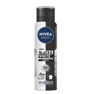 Desodorante Antitranspirante Aerosol Nivea Men Invisible Black & White 150ml
