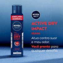 Desodorante Antitranspirante Aerosol Nivea Men Active Dry Impact 200ml