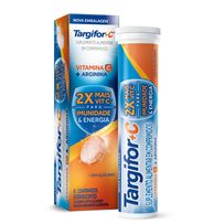Targifor + C 1g Vitamina C Imunidade E Energia 16 Comprimidos Efervescentes