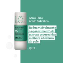 Ácido Salicílico 2% Ativo Puro Etat Pur 15ml
