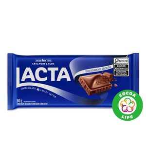 Chocolate Lacta Ao Leite 80g
