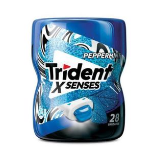 Goma De Mascar Trident X Senses Hortelã Mint 54g Com 28 Unidades