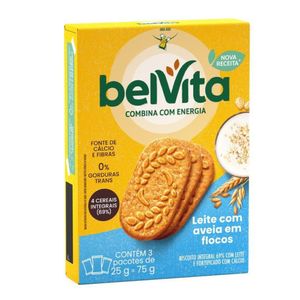 Biscoito Belvita Leite e Aveia 75g