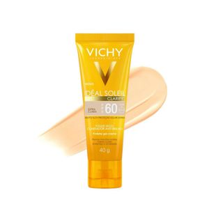 Protetor Solar Facial Vichy Idéal Soleil Clarify FPS60 Cor Extra Clara 40g