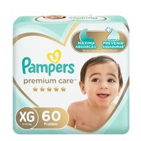 Fralda Pampers Premium Care XG 60 unidades