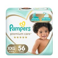 Fraldas Pampers Premium Care XXG 56 Unidades