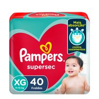 Fraldas Pampers Supersec XG 40 Unidades