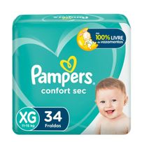 Fralda Pampers Confort Sec XG 34 unidades