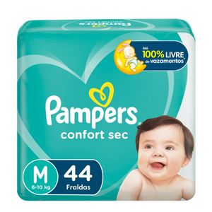 Fralda Pampers Confort Sec M 44 unidades