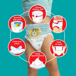 Fralda Pampers Pants Ajuste Total G 36 unidades