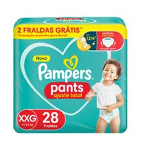 Fralda Pampers Pants Ajuste Total XXG 28 unidades
