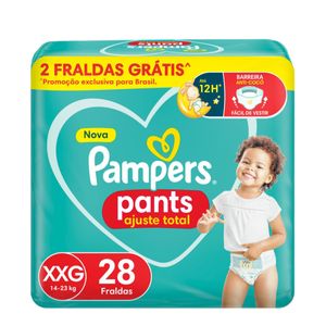 Fralda Pampers Pants Ajuste Total XXG 28 unidades