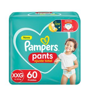 Fralda Pampers Pants Ajuste Total  XXG 60 unidades