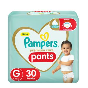 Fralda Pampers Premium Care Pants G 30 Unidades