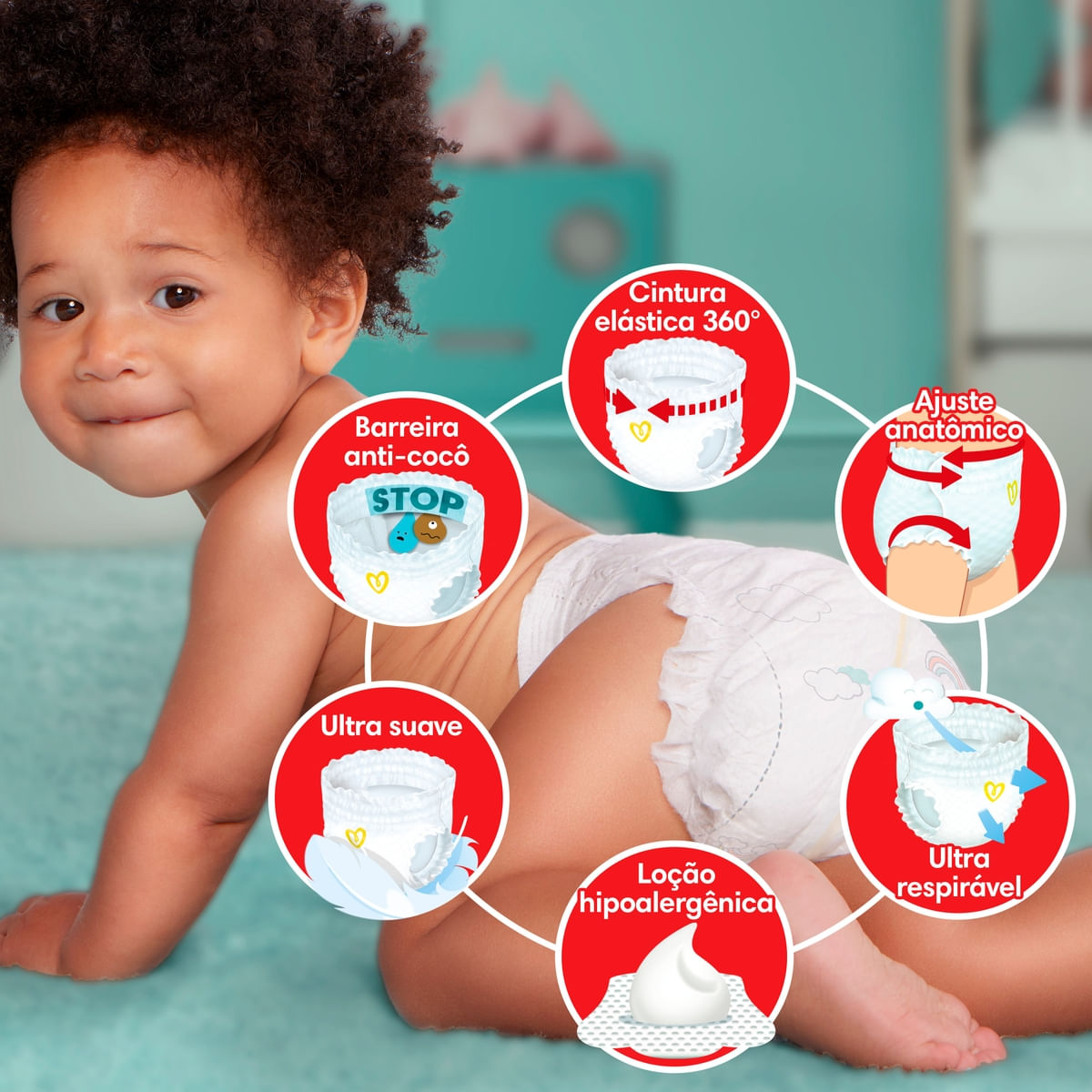 Espalda Mi Bebe De Meses Se Tira Para Atras Fralda Pampers Pants