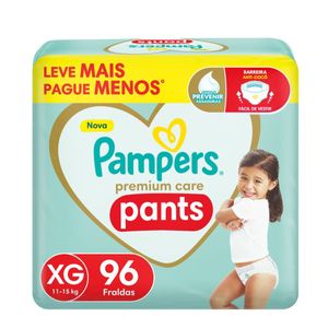 Fralda Pampers Premium Care Pants Xg 96 Unidades