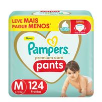 Fralda Pampers Premium Care Pants M 124 Unidades