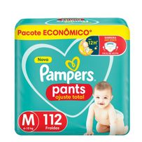 Fralda Pampers Pants Ajuste Total M 112 Unidades