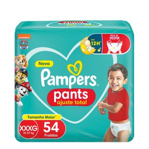 Fralda Pampers Pants Ajuste Total XXXG 54 Unidades