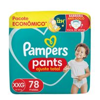 Fraldas Pampers Pants Ajuste Total Xxg 78 Unidades