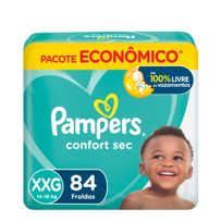 Fralda Pampers Confort Sec Xxg 84 Unidades