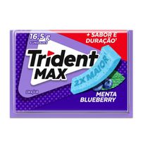 Goma De Mascar Trident Max Menta Blue Berry 16,5g