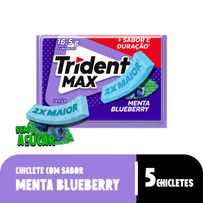 Goma De Mascar Trident Max Menta Blue Berry 16,5g