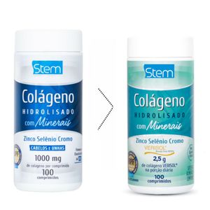 Colágeno Hidrolisado + Minerais Stem 100 Comprimidos