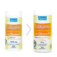 Colágeno Hidrolisado Com Vitamina A Stem 100 Comprimidos