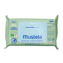 Tolhas Umedecidas Mustela Compostáveis com Perfume 60 Unidades