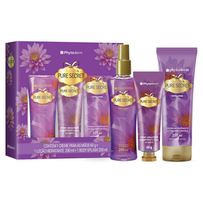 Kit Phytoderm Purê Secret Creme Para as Mãos 60g + Loção Hidratante 200ml + Body Splash 200ml