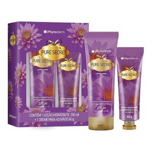 Kit Phytoderm Pure Secret Loção Hidratante 200ml + Creme para as Mãos 60g