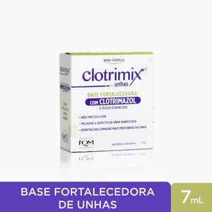 Base Fortalecedora com Clotrimazol e Nanotecnologia Clotrimix Unhas 7ml