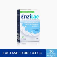 Enzilac 10.000 FCC Enzima Lactase 30 Comprimidos Mastigáveis