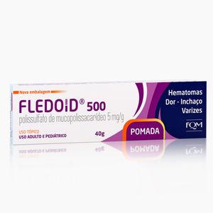 Pomada para Hematomas, Dor, Inchaço e Varizes Fledoid 500 - 40g