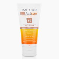 Protetor Solar Facial Imecap Actsun FPS60 Cor Média com Ácido Hialurônico 50g