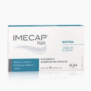 Vitaminas para Cabelos e Unhas com Biotina Imecap Hair 30 Cápsulas