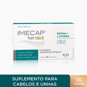 Vitaminas para Cabelos e Unhas com Cisteína Imecap Hair Max 30 Cápsulas