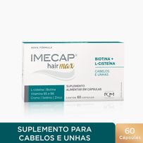 Vitaminas para Cabelos e Unhas com Cisteína Imecap Hair Max 60 Cápsulas