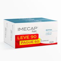 Vitaminas para Cabelos e Unhas Imecap Hair Max Leve 90 cápsulas, pague 60 Cápsulas