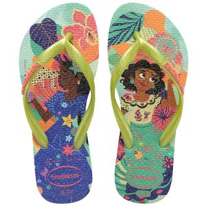 Sandália Havaianas Kids Slim Princess Verde Matcha 31/32