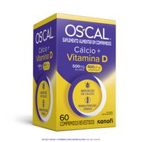 Suplemento Vitamínico Os-Cal D Cálcio 500mg + Vitamina D 400UI 60 Comprimidos